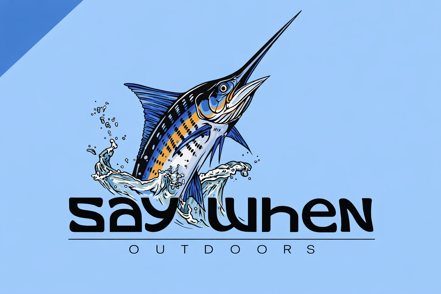 Blue Marlin "Ocean Gar" Say When Outdoors